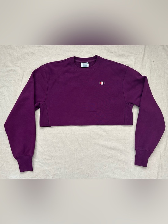 Champion Tops - Champion Reverse Weave Cropped Sweatshirt Plum Purple dorm ready Size Small